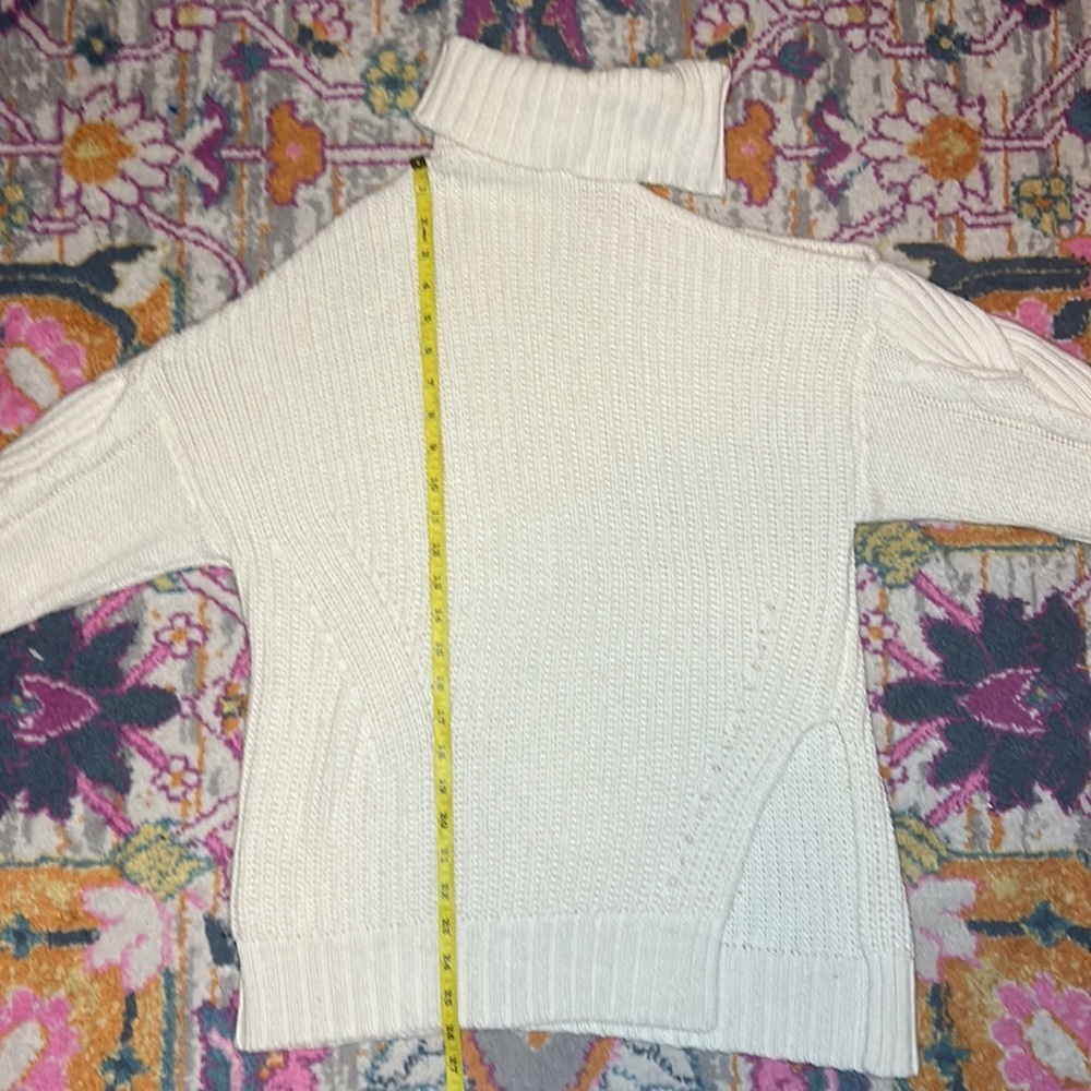 Jonathan Simkhai Aubrey Traveling Cable Knit Sweater One Shoulder Size Small - Picture 13 of 13